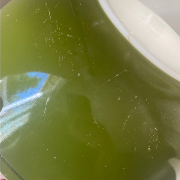 Vintage, Pyrex Nesting Mixing Bowl, Avocado Green, 404, 4 Quart - Picture 5 of 9
